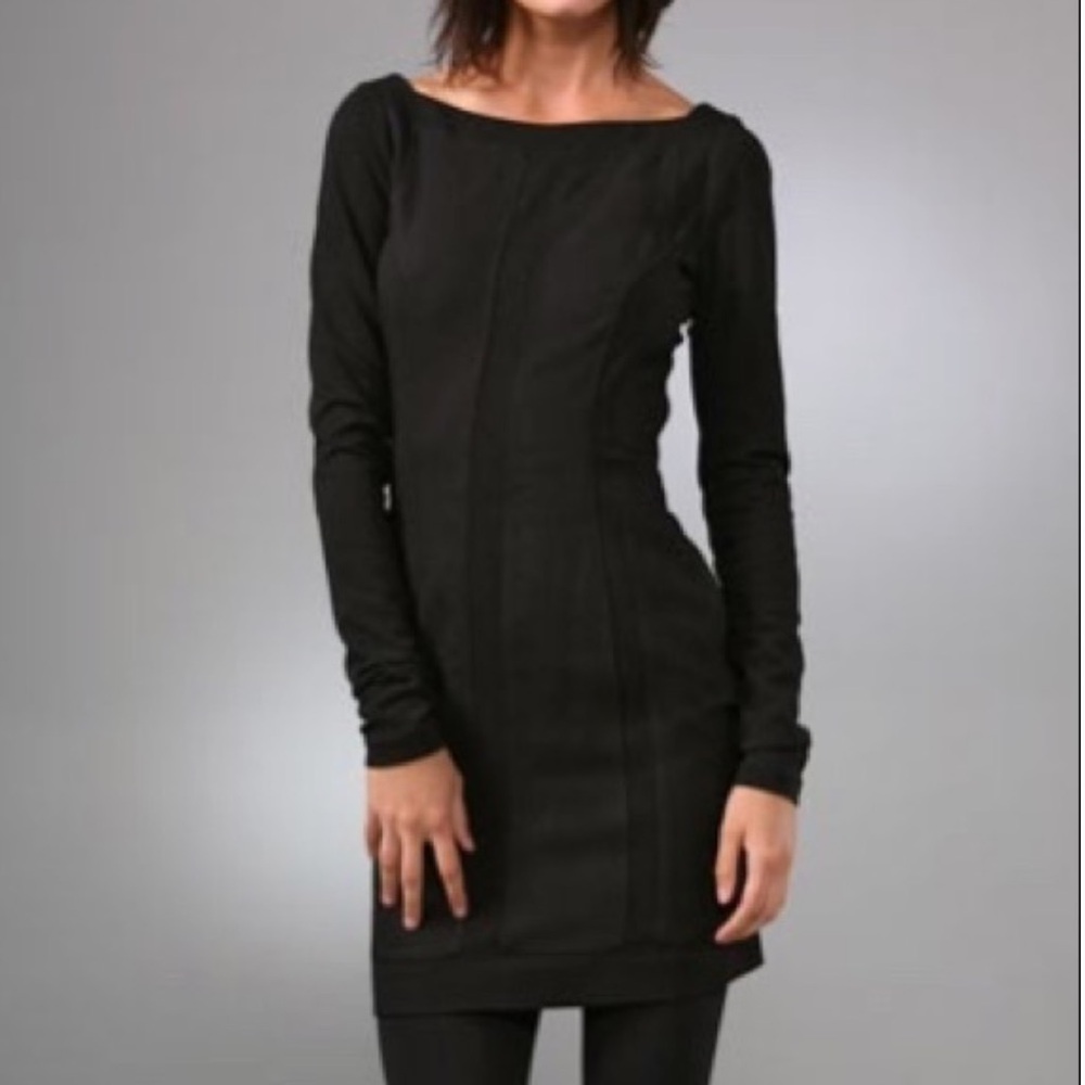 Diane Von Furstenberg Elegant Black Long Sleeve Dress